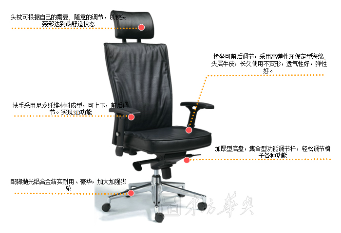 办公椅|现代真皮大班椅|办公星空在线|真皮大班椅|办公椅