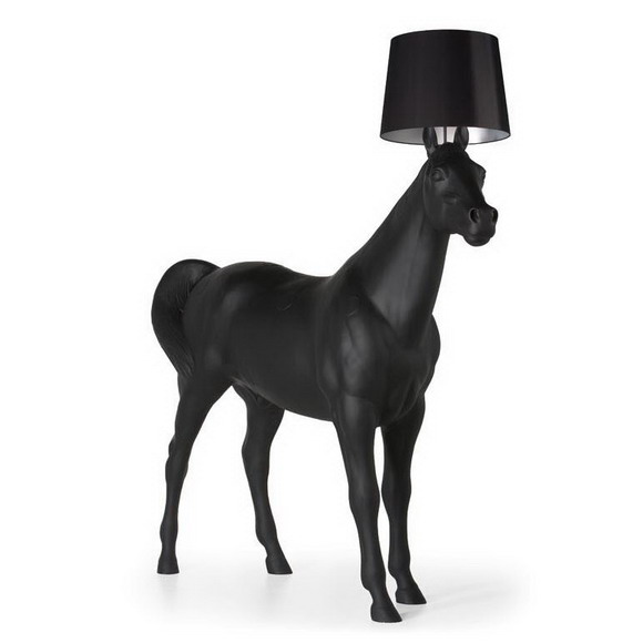 现代经典灯饰|落地灯|办公星空在线|荷兰 Moooi Horse Lamp 动物系列 黑马 落地灯