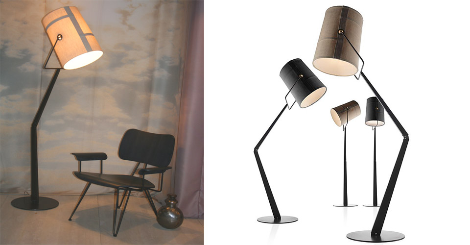 现代经典灯饰|落地灯|办公星空在线|复制版 foscarini Fork floor lamp 布艺落地灯