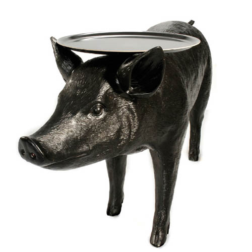 现代经典灯饰|台灯|办公星空在线|荷兰 Moooi Pig Table 黑豬邊桌