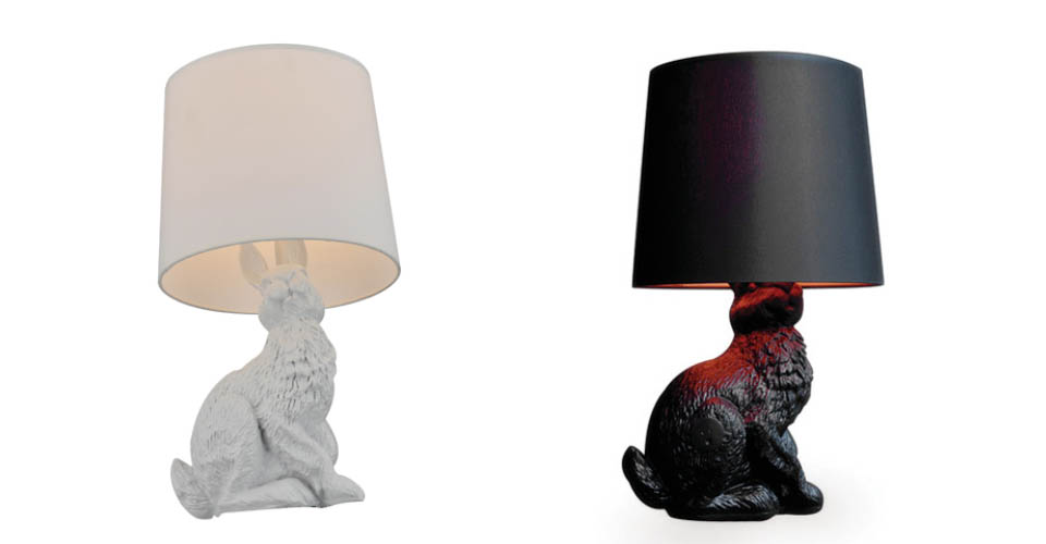 现代经典灯饰|台灯|办公星空在线|Moooi Rabbit Lamp 黑兔台灯
