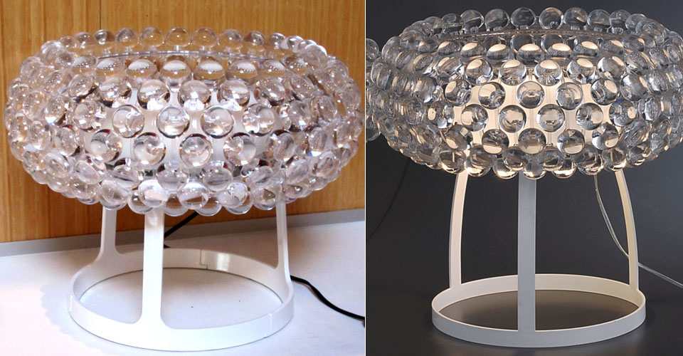 现代经典灯饰|台灯|办公星空在线|FOSCARINI Caboche 压克力水晶质感卡波球台灯