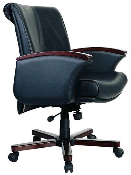 办公椅|传统真皮中班椅|办公星空在线|真皮中班椅|经典中班椅|经理椅|中背椅|主管椅|会议椅|办公转椅 CG-JDZBY-19