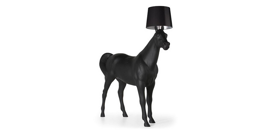 现代经典灯饰|落地灯|办公星空在线|荷兰 Moooi Horse Lamp 动物系列 黑马 落地灯 CGL6011